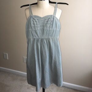 Mossimo XS Babydoll Dress Light Denim w/ pockets